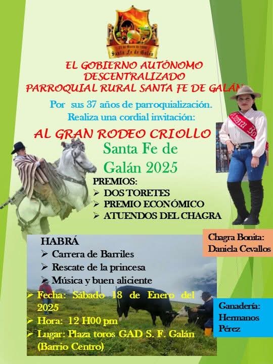 Invitación al Gran Rodeo Criollo 